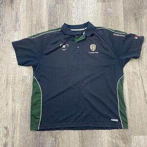 Rugby Tech London‎ Irish Jersey Shirt Mens Size 2XL XXL Gray Green Llanera Pulls